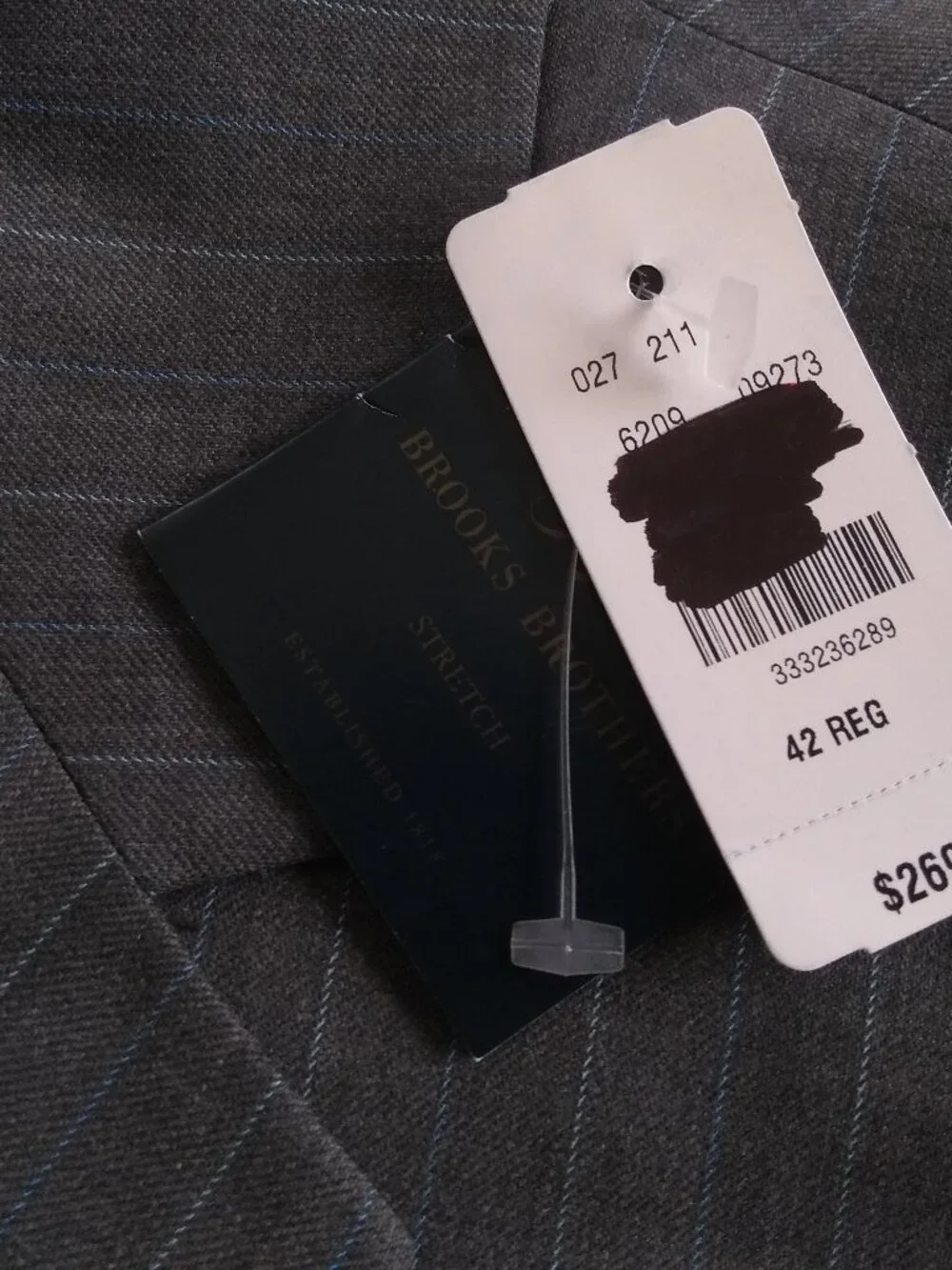 NWT Brooks Brothers Gray Pinstripe Sport Coat 42R MSRP $269